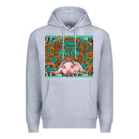 Heather Grey whats shakin bacon baby pig Premium Hoodie - RanaPortraitStore