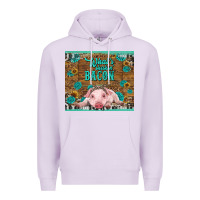 Lilac whats shakin bacon baby pig Premium Hoodie - RanaPortraitStore