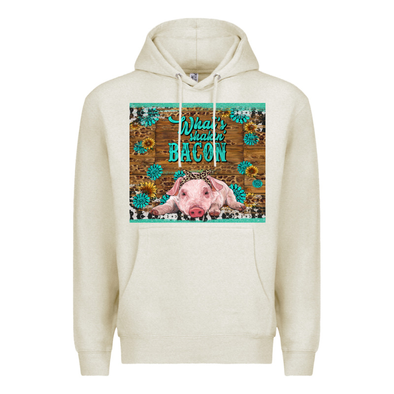 Whats Shakin Bacon Baby Pig Premium Hoodie by RanaPortraitStore | Teevron