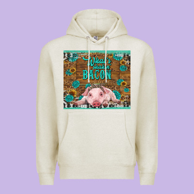 Whats Shakin Bacon Baby Pig Premium Hoodie Designed By Ranaportraitstore