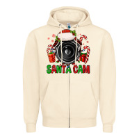 Sandshell santa cam Zipper Hoodie - FaDigitalArtStudio