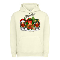 Pigment Pistachio Christmas choir gnomes Urban Hoodie - BarkalooDesign