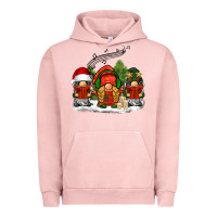 Pigment Salmon Christmas choir gnomes Urban Hoodie - BarkalooDesign