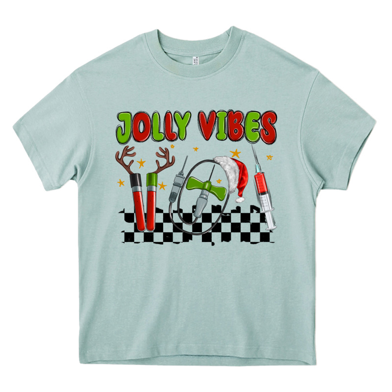 Jolly Vibes Heavy Core Tee by MaliasSmallBusiness | Teevron