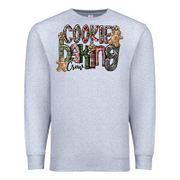 Heather Grey Cookie Baking Crew Premium Sweatshirt - CowhideDigitalArt