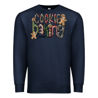 Navy Cookie Baking Crew Premium Sweatshirt - CowhideDigitalArt