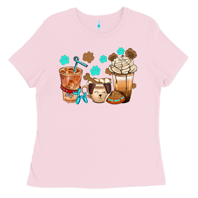 Dog Coffee Cups With  Food Container Bbs Ladies Tee by BundleAndBundleShop | Teevron