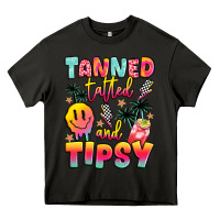 Asphalt tanned tattled and tipsy Heavy Core Tee - JahusDesignShop