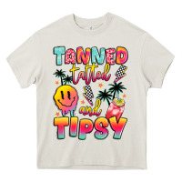 Cream tanned tattled and tipsy Heavy Core Tee - JahusDesignShop