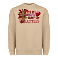 Mushroom This is how i fight my battles Valentine's Day Heavyweight Sweatshirt - FaDigitalArtStudio