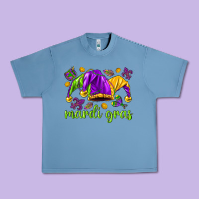 Mardi Gras With Jester Urban Heavy Tee Designed By Nancycooperartshop
