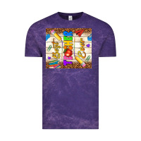 Cloud Purple best teacher ever Vintage Tee - NancyCooperArtShop