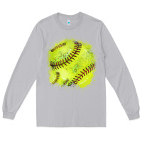 Moon Dust Softball background Long Sleeve Tee - HowdyJamesFarm