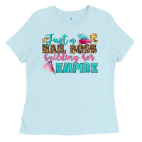 Baby Blue just a nail boss building her empire bbs Ladies Tee - BundleAndBundleShop