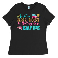 Black just a nail boss building her empire bbs Ladies Tee - BundleAndBundleShop