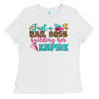 White just a nail boss building her empire bbs Ladies Tee - BundleAndBundleShop