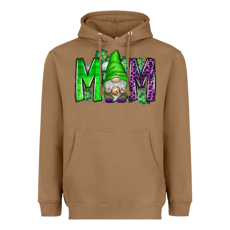 St Patricks Day Mom Gnome Heavyweight Hoodie by CowhideDigitalArt | Teevron