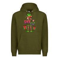 Army Green im the shy elf elf Premium Hoodie - FaDigitalArtStudio