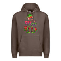 Coffee im the shy elf elf Premium Hoodie - FaDigitalArtStudio