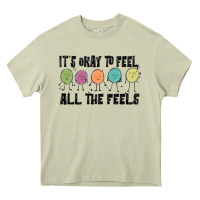 Mossy ıt's okay to feel all the feels Heavy Core Tee - MaliasSmallBusiness