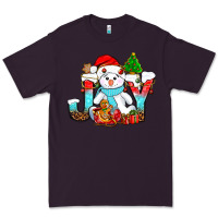 Plum joy christmas with snowman bbs Premium Tee - BundleAndBundleShop