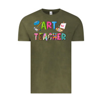 Vintage Olive art teacher Vintage Tee - NancyCooperArtShop