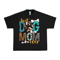 Black Best Dog Mom Ever Urban Heavy Tee - texasbilliewilder