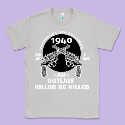 Guns - When Guns Are Outlawed I'll Be Outlaw Classic Tee Designed By Bettercallsaul