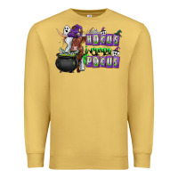 Antique Gold Hocus i Mean Pocus Premium Sweatshirt - CowhideDigitalArt