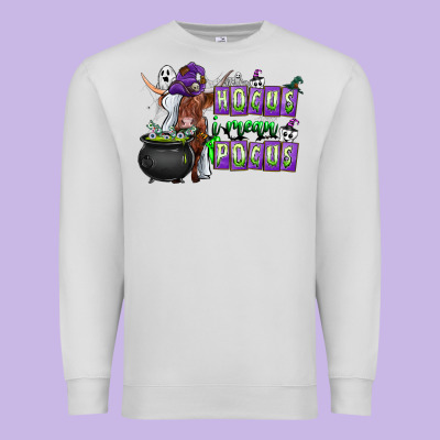Hocus I Mean Pocus Premium Sweatshirt Designed By Cowhidedigitalart