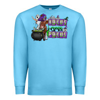 Ocean Blue Hocus i Mean Pocus Premium Sweatshirt - CowhideDigitalArt