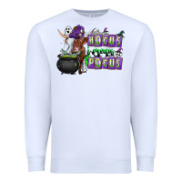 White Hocus i Mean Pocus Premium Sweatshirt - CowhideDigitalArt