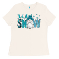 Bone let it snow with cute snowman bbs Ladies Tee - BundleAndBundleShop
