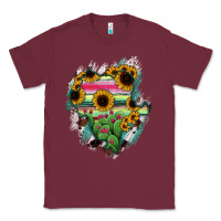 Burgundy Durango State Of Mexico Map Classic Tee - RanaPortraitStore