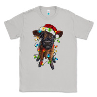 Moon Dust highland cow calf with christmas lights Classic Tee - RanaPortraitStore