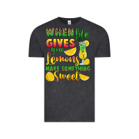 Vintage Black when life gives you lemons make something Vintage Tee - RanaPortraitStore