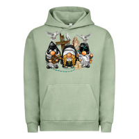 Pigment Oil Green pastor nun religious gnome Urban Hoodie - BarkalooDesign
