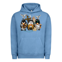 Pigment Pebble Blue pastor nun religious gnome Urban Hoodie - BarkalooDesign