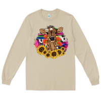 Mushroom Baby Cow flower Long Sleeve Tee - HowdyJamesFarm