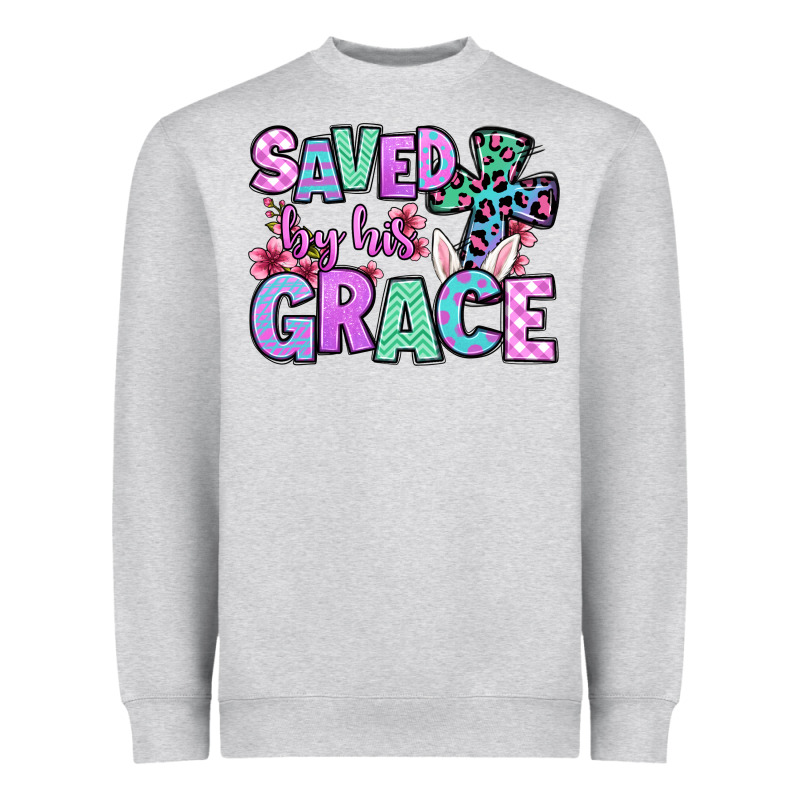 Easter Day Saved By His Grace Heavyweight Sweatshirt by OliviaCreatesArt | Teevron