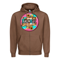 Chestnut teacher vibe earrings Zipper Hoodie - BundleAndBundleShop