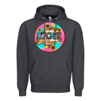 Smoke teacher vibe earrings Zipper Hoodie - BundleAndBundleShop