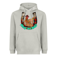 Moon Dust horseshoe chicken Heavyweight Hoodie - CowhideDigitalArt