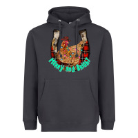 Smoke horseshoe chicken Heavyweight Hoodie - CowhideDigitalArt