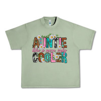 Oil Green Auntie Like a Mom Only Cooler Urban Heavy Tee - texasbilliewilder