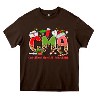 Chocolate Brown cma certified medical assistant Heavy Core Tee - MaliasSmallBusiness