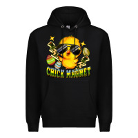 Black chick magnet Premium Hoodie - FaDigitalArtStudio