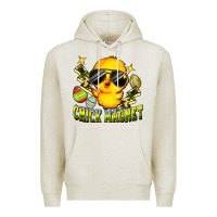 Oatmeal Heather chick magnet Premium Hoodie - FaDigitalArtStudio