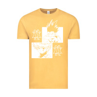 Vintage Mustard hunter gon and killua anime manga Vintage Tee - baoMotion