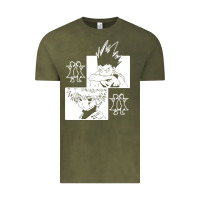 Vintage Olive hunter gon and killua anime manga Vintage Tee - baoMotion